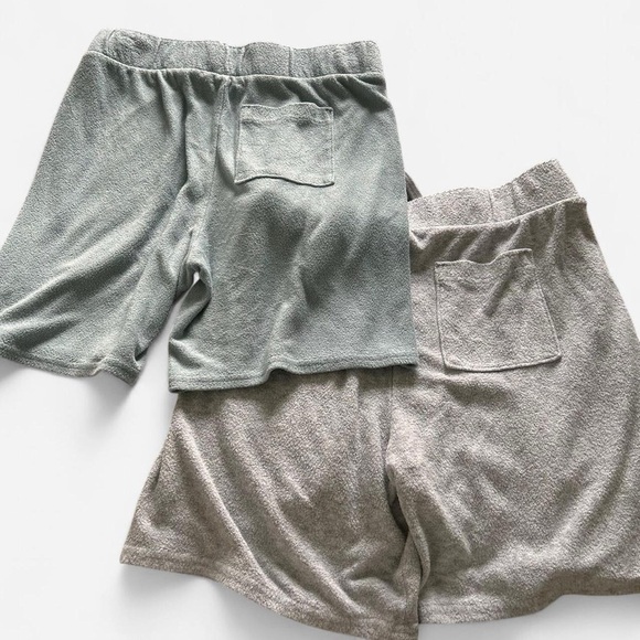 gilly hicks grey & blue terry cloth soft drawstring relaxed lounge shorts xxs - Picture 3 of 6